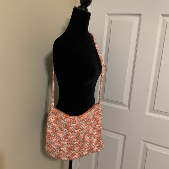 Crossbody Bag Crocheted Handmade - Picture 9 of 16